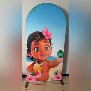 Baby Moana Arch Backdrop Cover